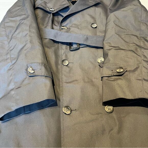 Botany 500 Men's Gray Trench Coat 40R - Picture 5 of 16